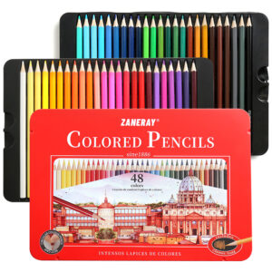Palace Series Red Tin Box Colored Pencils